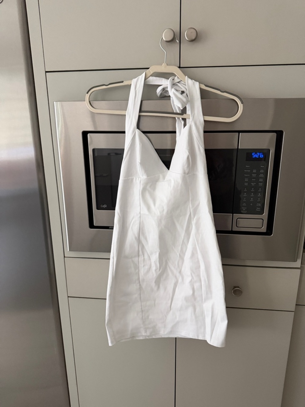 White Halter dress